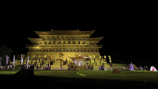西藏拉萨文成公主实景剧视频