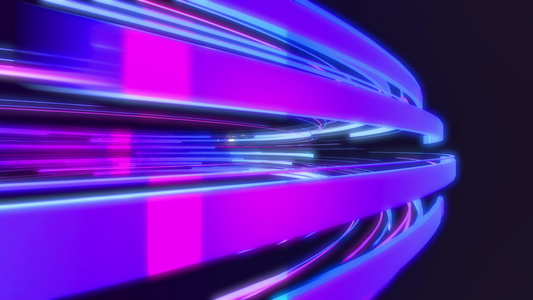 4K未来技术抽象背景带有粉红色蓝色生动的线条用于网络视频