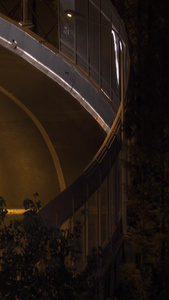 航拍城市夜景交通高架桥道路车流素材交通素材视频