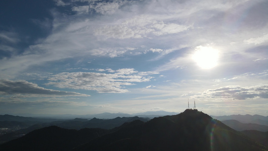 航拍山川丘陵视频