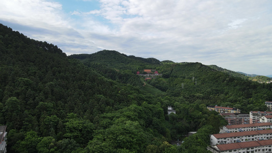 航拍山川丘陵视频