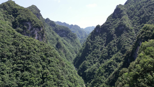 航拍大自然天然大峡谷自然风光 视频