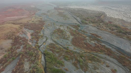 新疆托克逊红河谷景区航拍视频