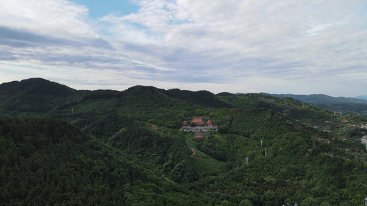 航拍山川丘陵视频