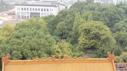 湖南衡阳南岳第一峰雁峰寺航拍视频视频