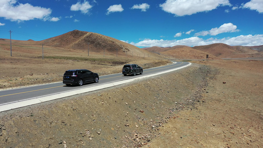 西藏公路航拍视频