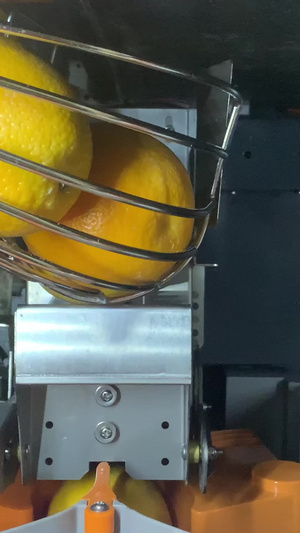 全自动鲜果榨汁贩卖机鲜橙榨汁20秒视频