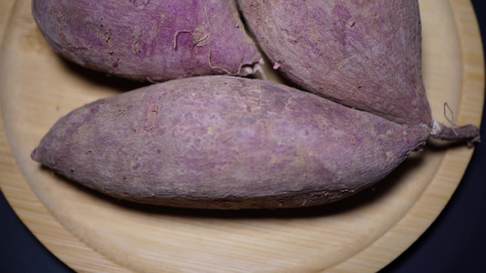 农作物紫薯粗粮杂粮视频