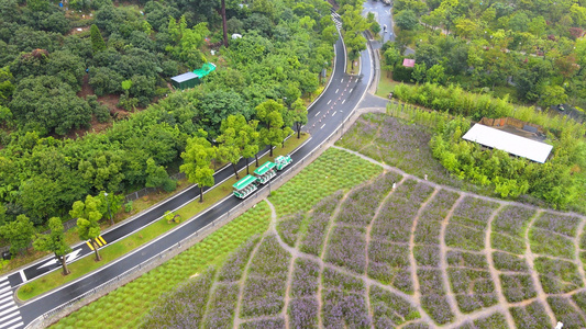 5A风景区无锡拈花湾小镇小火车航拍合集4K视频