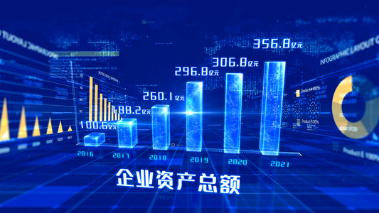 震撼大气科技企业宣传栏目包装AE模板4K视频