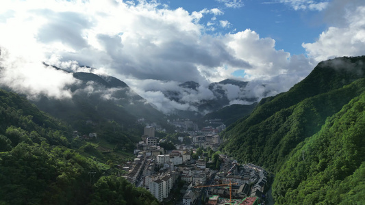 祖国大好河山壮丽山河湖北神农架航拍视频