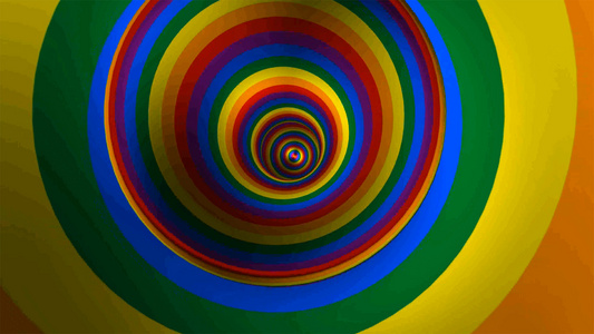 彩色旋转圆粒子背景视频
