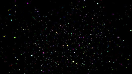 彩色粒子光雨抽象视频