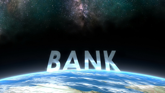 地球地平线视图银行视频