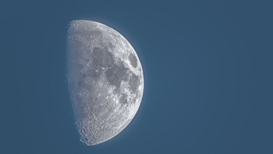 月亮月球皎洁明月满月长焦特写视频