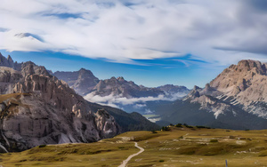 壮阔的意大利阿尔卑斯山区自然风光4秒视频