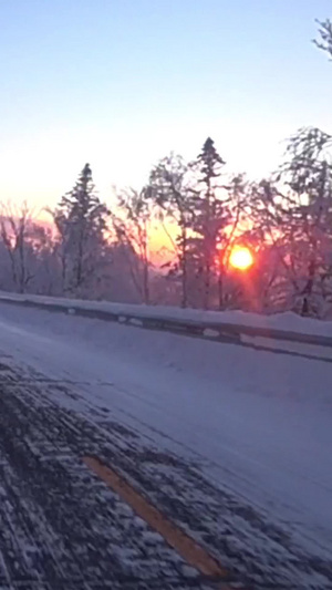 日落冷空气14秒视频