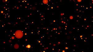 红橙色粒子运动10秒视频