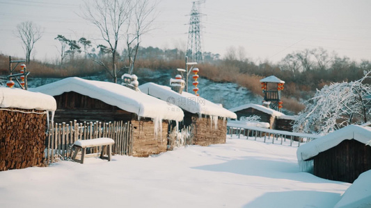 沈阳棋盘山雪乡升格视频