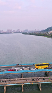 无锡太湖城市航拍太湖风景区视频