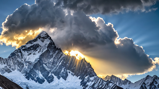 西藏珠穆朗玛峰喜马拉雅山脉视频