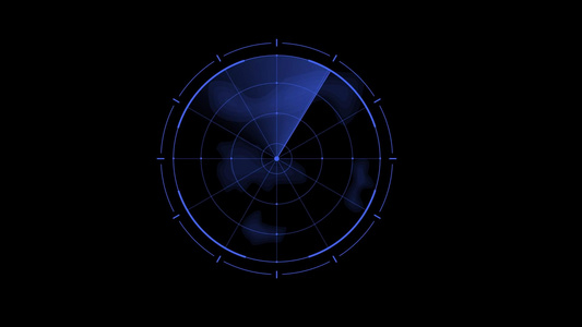 动态科技雷达扫光透明背景动态视频元素视频