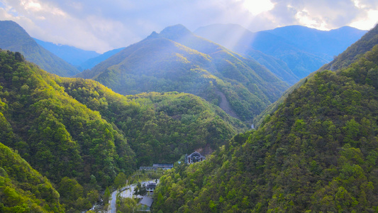 5A风景区神农架原始森林航拍延时4K合集[野人谷]视频