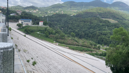 水库风景 湖水风光视频