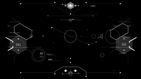 素材模板AECC2017高科技触摸屏幕UI动画钢铁侠HUD元素工具包AECC2017模板视频