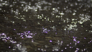 夜雨在城市之夜下雨田野的电影深处背景环圈17秒视频