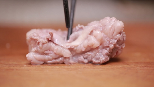 牛肉块软烂纹理肉质视频