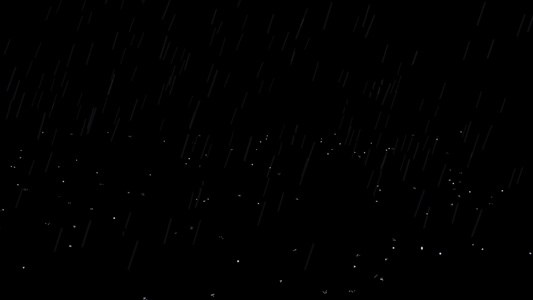 雨滴在黑色背景下落视频