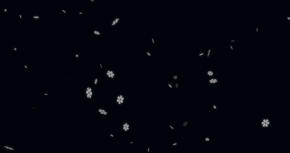 现代降雪背景的动画圣诞节雪花背景视频