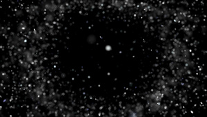 黑背景hd空间小白球动画运动hd5秒视频