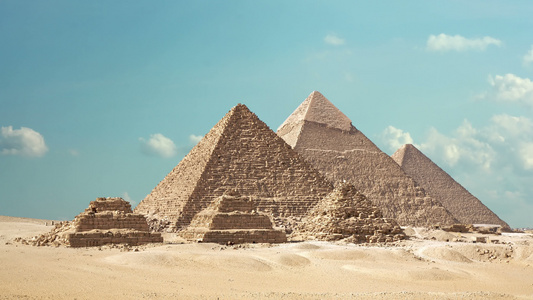 吉萨谷凯罗埃吉普特4k1的金字塔大金字塔时间折叠视频