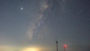 6k延时夜景星空银河素材11秒视频