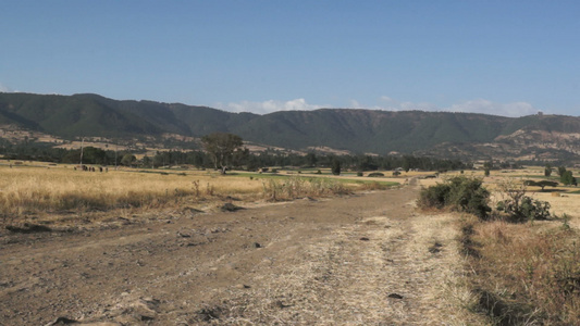 非洲山区地势的地形景观视频