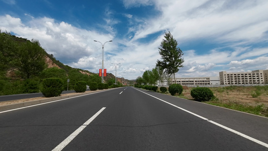 车窗外风景 开车 汽车开车 第一视角视频