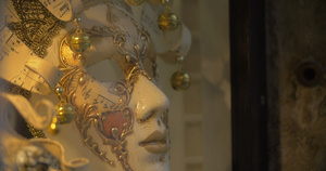 美丽的威尼斯狂欢节面具13秒视频