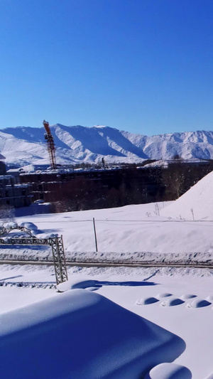 冬天的新疆白哈巴村哈巴河县24秒视频