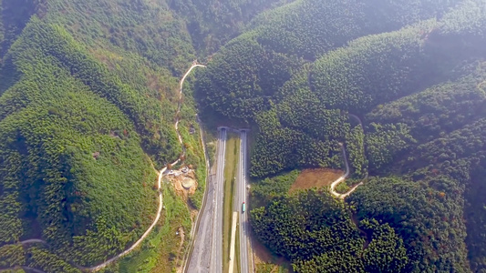 高速公路航拍视频