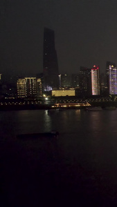 武汉长江二桥夜景和灯光秀城市风光视频素材高楼大厦视频