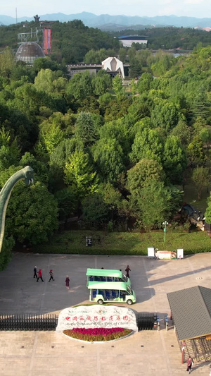5A河南南阳西峡恐龙遗址园景区全景视频风景名胜77秒视频