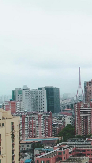 城市建筑航拍居民房98秒视频