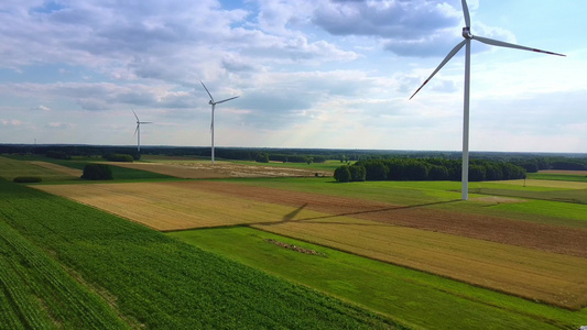 夏季风电系统新能源视频