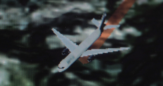 在平面安全监视器上显示的飞行路径视频