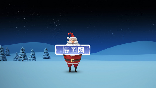 圣诞老人怀旧复古味道的圣诞背景AEcc2017模板视频