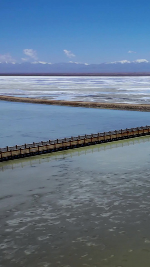航拍茶卡盐湖自然风光视频素材自驾游31秒视频