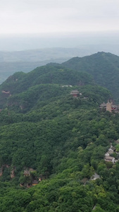 甘肃崆峒山夏季风光航拍视频自然风光视频