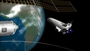 Scifi号太空船在空间站对接13秒视频